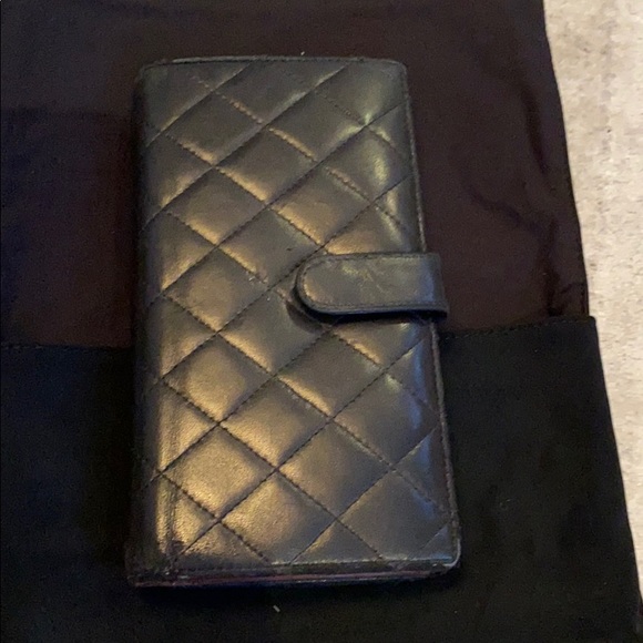 Chanel lamb skin wallet black women bag cardholder - Picture 5 of 9